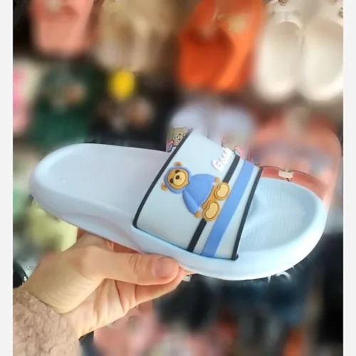 دمپایی دخترانه زیتون مدل گودنس