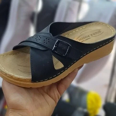 صندل زنانه گل پاپوش مدل رزا