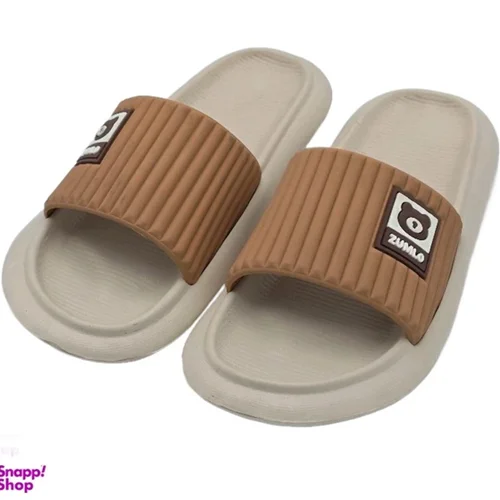 دمپایی زنانه زیتون مدل رولت