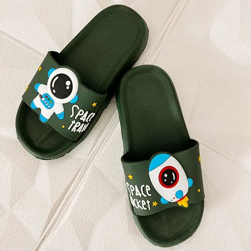 دمپایی اسپرت  زیتون مدل اسپیس