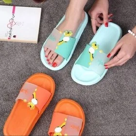 دمپایی زنانه زیتون مدل هالو